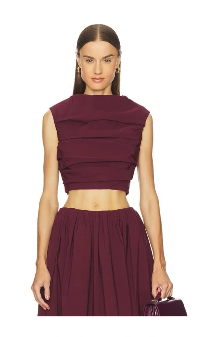 Camila Coelho Carina Top In Brown