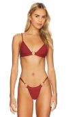 Camila Coelho Carlo Top In Rust