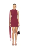 Camila Coelho Casilda Mini Dress In Burgundy
