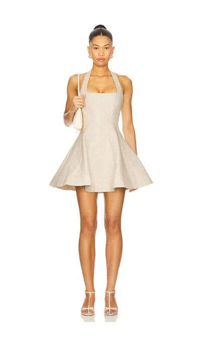 Camila Coelho Cassia Mini Dress In Neutral