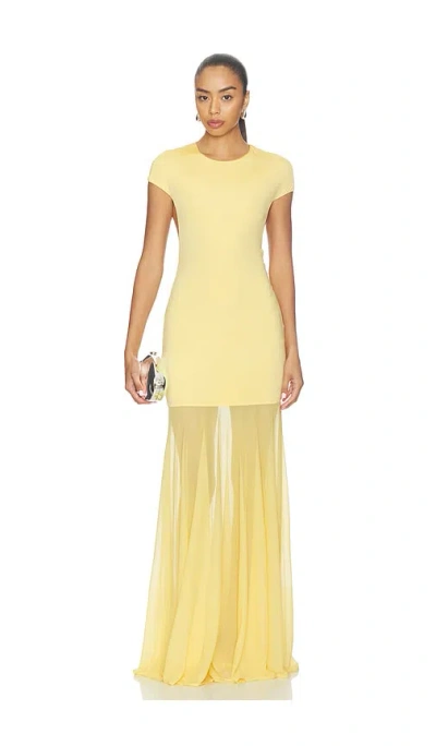 Camila Coelho Clea Gown In Yellow