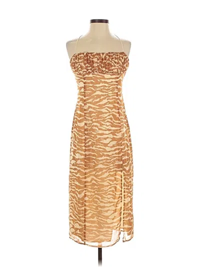 Pre-owned Camila Coelho Cocktail Dress In Tan