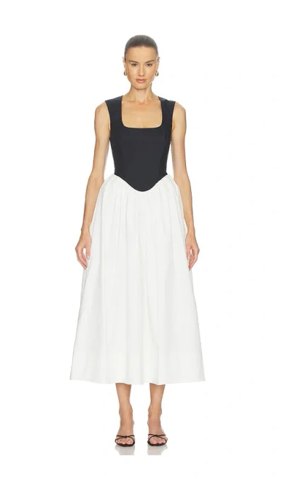 Camila Coelho Dalia Maxi Dress In Black,white