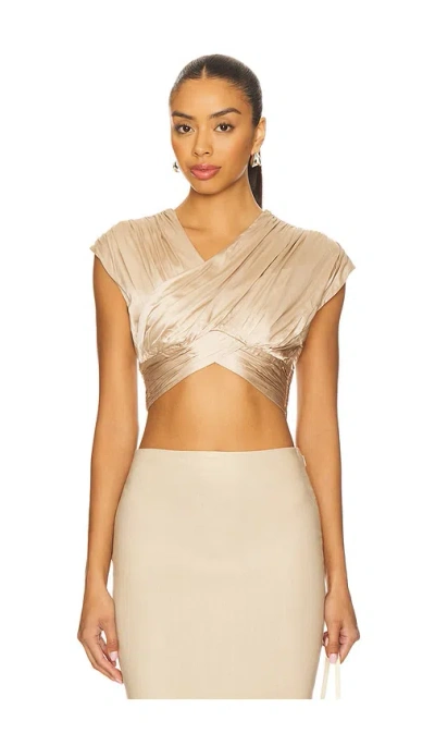 Camila Coelho Delanie Top In Neutral