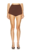 Camila Coelho Deysi Short In Brown