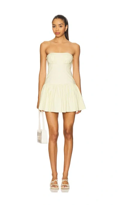 Camila Coelho Emmie Mini Dress In Yellow