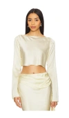 Camila Coelho Enza Top In Neutral