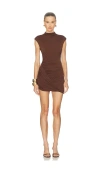 Camila Coelho Evalda Mini Dress In Brown