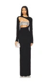 Camila Coelho Gelina Maxi Dress In 블랙