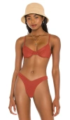 Camila Coelho Harbor Top In Rust