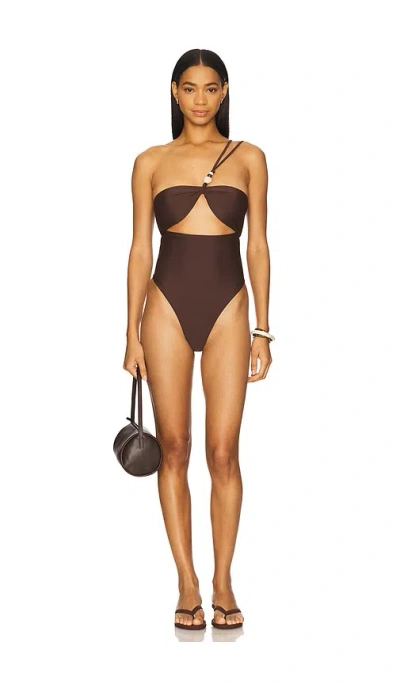 Camila Coelho Jacy One Piece In Brown