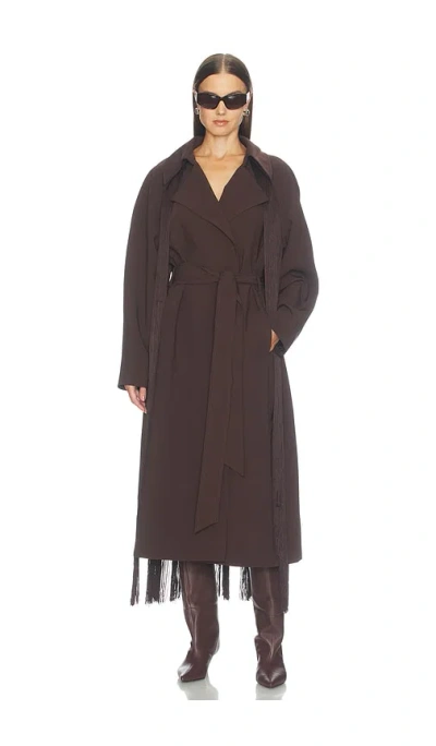 Camila Coelho Jaxe Coat In Brown
