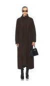 Camila Coelho Jona Maxi Sweater Coat In Brown