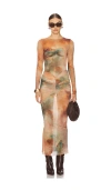 Camila Coelho Josephine Maxi Dress In Multi Abstract Flora