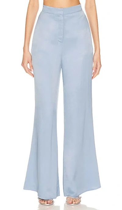 Camila Coelho Kassiani Trouser In 灰蓝