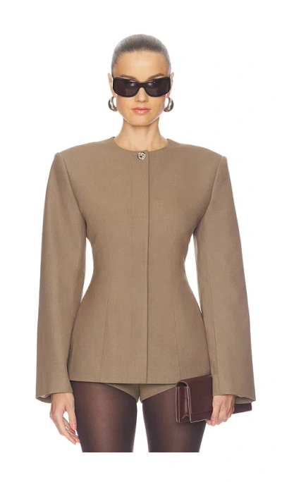 Camila Coelho Kenna Blazer In Brown