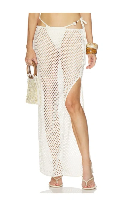 Camila Coelho Krina Maxi Skirt In White