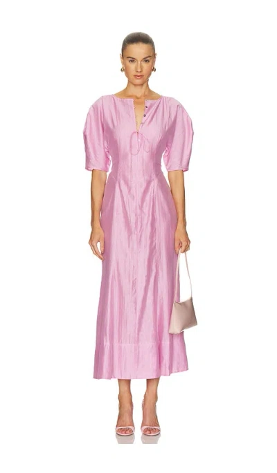 Camila Coelho Liora Midi Dress In Pink