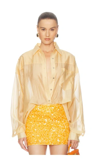 Camila Coelho Liora トップ In Yellow