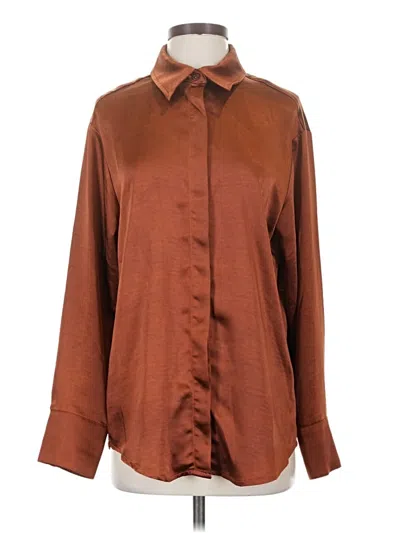 Pre-owned Camila Coelho Long Sleeve Blouse In Brown