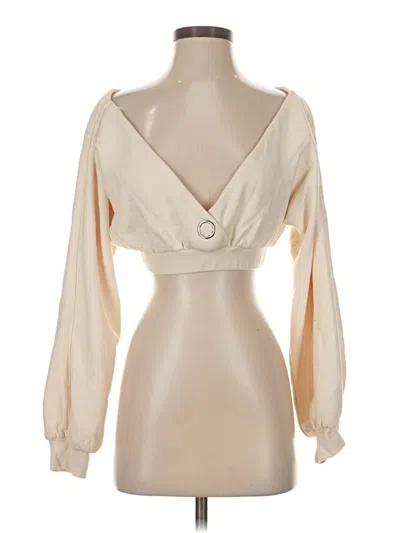 Pre-owned Camila Coelho Long Sleeve Blouse In White