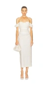 Camila Coelho Maisy Midi Dress In White