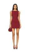 Camila Coelho Maly Mini Dress In Burgundy