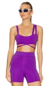 Camila Coelho Marcia Sports Bra In Royal Purple
