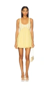 Camila Coelho Margarida Mini Dress In Yellow