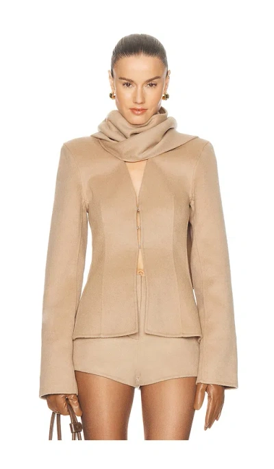 Camila Coelho Marielle Jacket In Brown