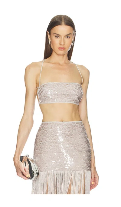 Camila Coelho Mirana Bralette In Gray