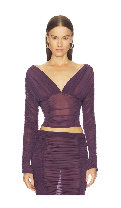 Camila Coelho Nayeli Top In Purple