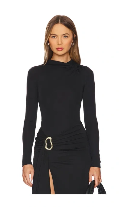 Camila Coelho Nia Bodysuit In Black