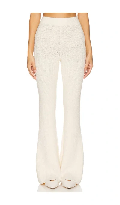 Camila Coelho Nika Rib Pant In Ivory