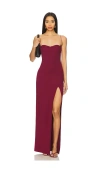 Camila Coelho Nova Maxi Dress In 深红色