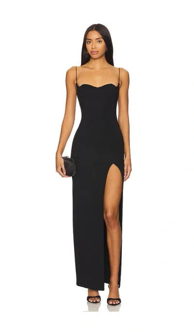 Camila Coelho Nova Maxi Dress In Black