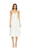 Camila Coelho Paz Midi Dress In 白色