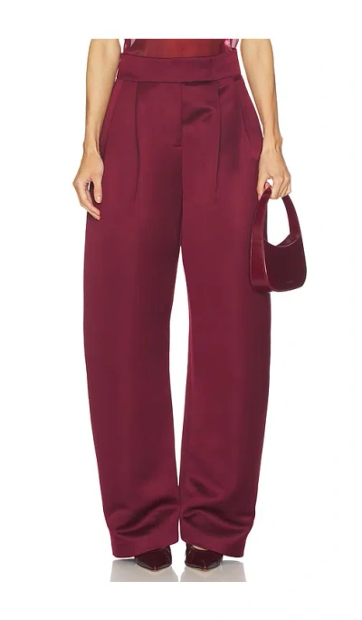 Camila Coelho Reese Pant In Burgundy