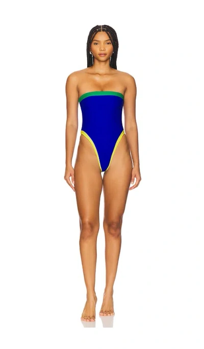 Camila Coelho Rio One Piece In Multi Blue
