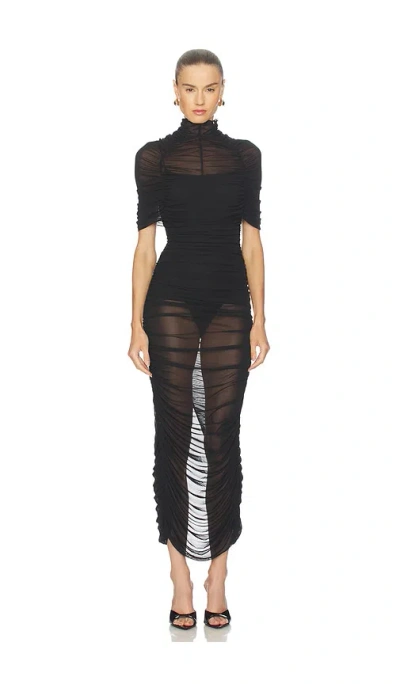 Camila Coelho Rocio Midi Dress In Black