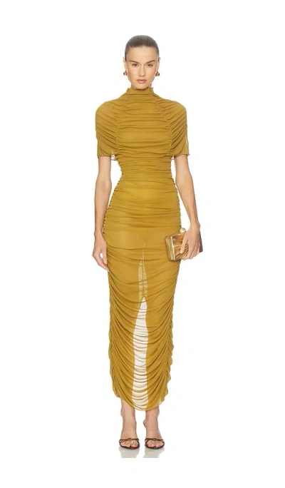 Camila Coelho Rocio Midi Dress In Brown