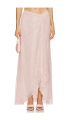 Camila Coelho Roland Maxi Skirt In Pink
