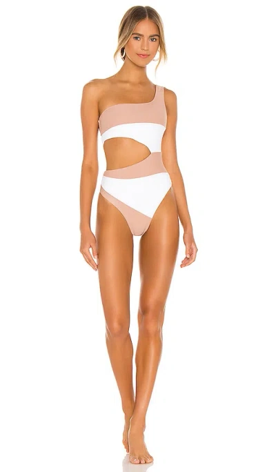 Camila Coelho Rumba One Piece In White & Nude