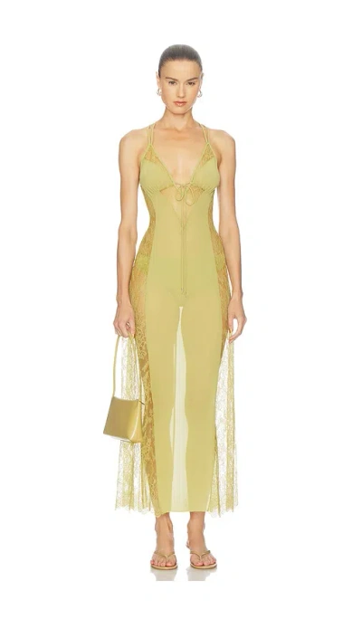 Camila Coelho Sabrina Maxi Dress In Yellow
