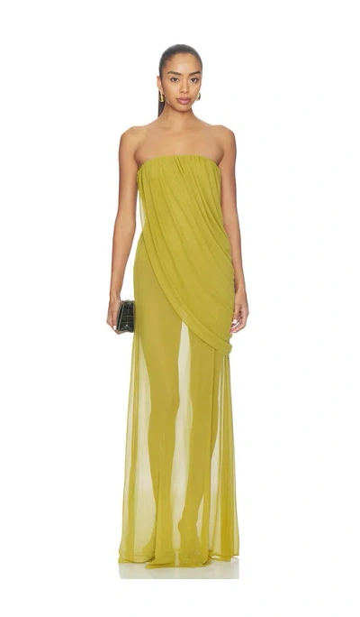 Camila Coelho Saphira Gown In Green