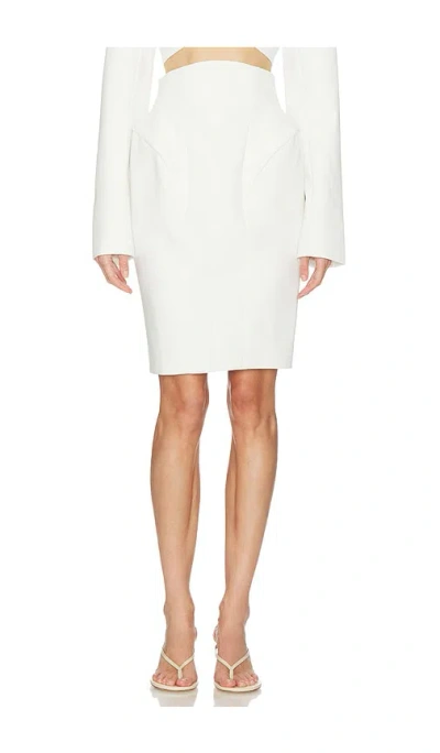 Camila Coelho Selma Midi Skirt In White