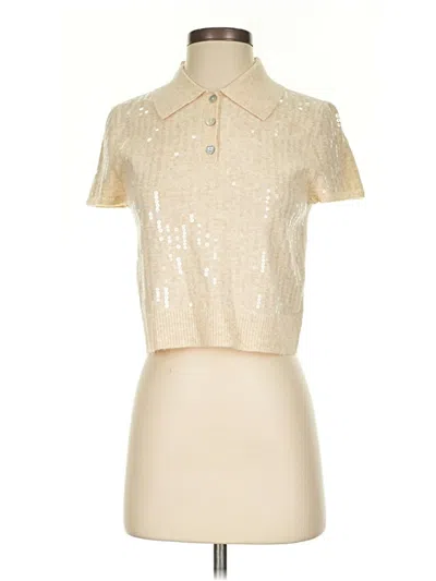 Pre-owned Camila Coelho Short Sleeve Blouse In White
