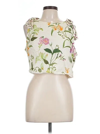 Pre-owned Camila Coelho Sleeveless Blouse In Ivory