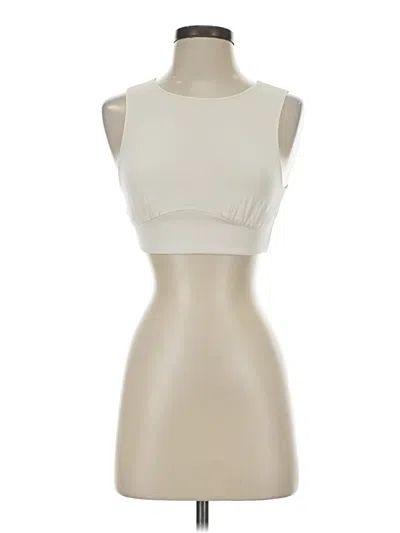 Pre-owned Camila Coelho Sleeveless Top Ivory Strapless Neckline Tops
