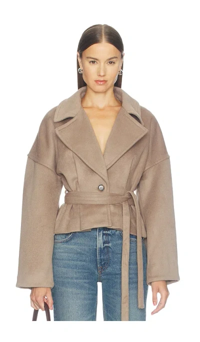 Camila Coelho Sloan Jacket In Brown